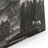 Modern Wall Art: Dramatic Seascape in Black and White by Bellows