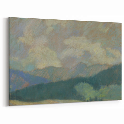 Modern Wall Art: Serene Mountain Landscape by Zolo Palugyay