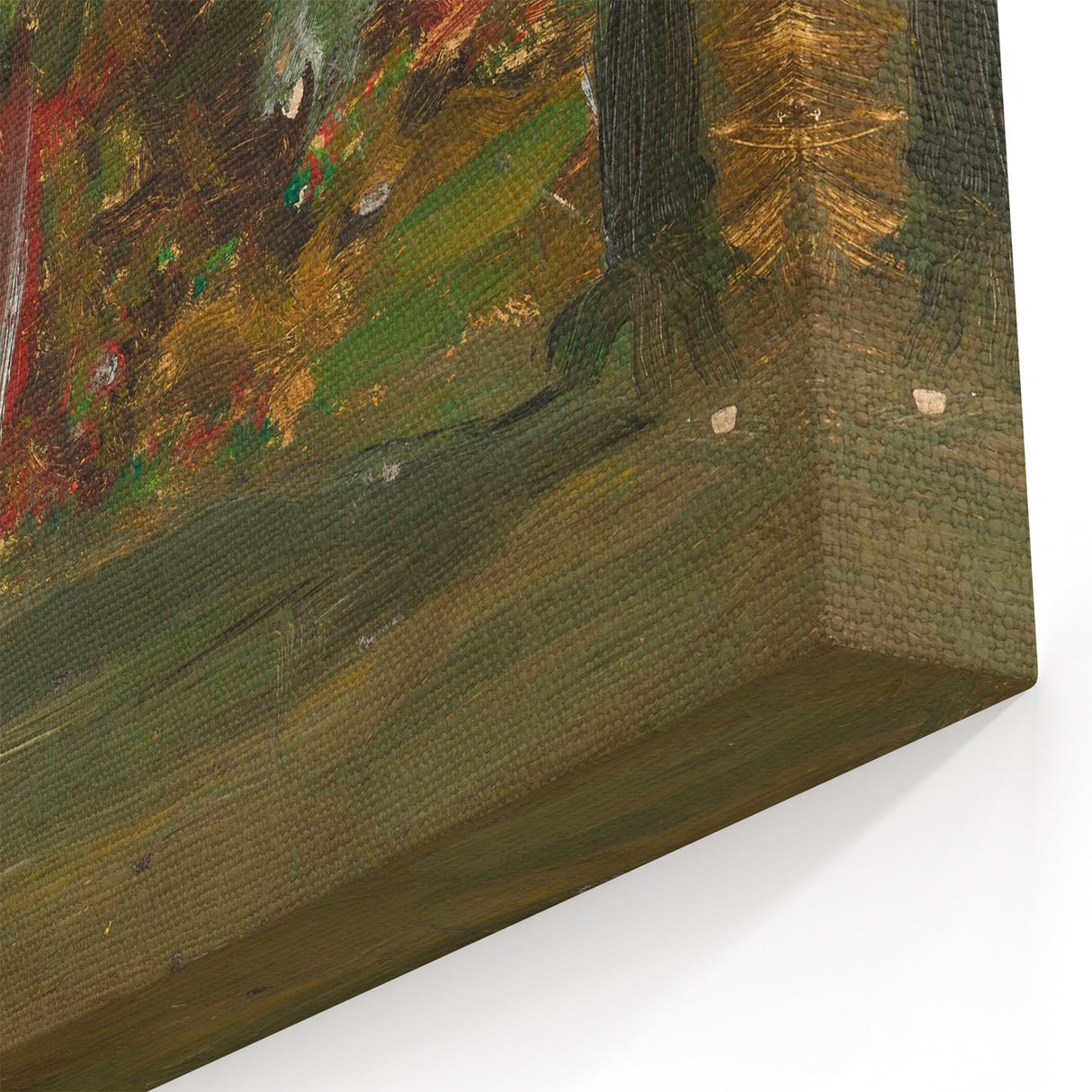 Modern Wall Art: Vibrant Garden Scene with Sun by Tadeusz Makowski