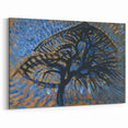 Modern Wall Art: Piet Mondrian's Apple Tree Pointillist Version