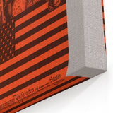 America: The Declaration Art Poster - Bold 1970 Graphic Collage