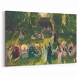 Impressionist Landscape with Tennis Scene - Vibrant Impressionism Wall Art