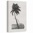 Expressionism Wall Art: Palm Tree and Island Scene