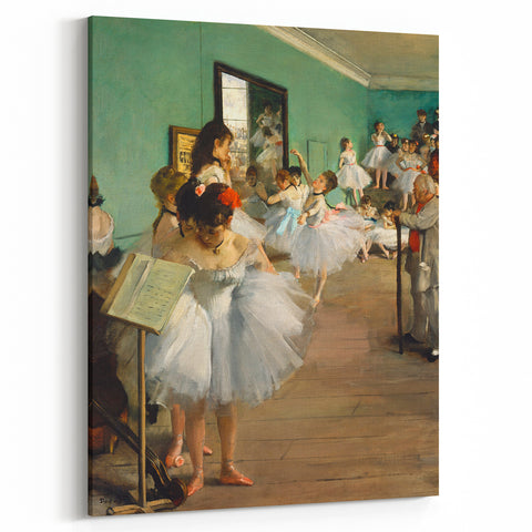 Impressionist Ballet Scene - Edgar Degas Dance Class Wall Art Print