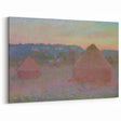 Claude Monet Wheat Stacks - Impressionist Autumn Landscape Print