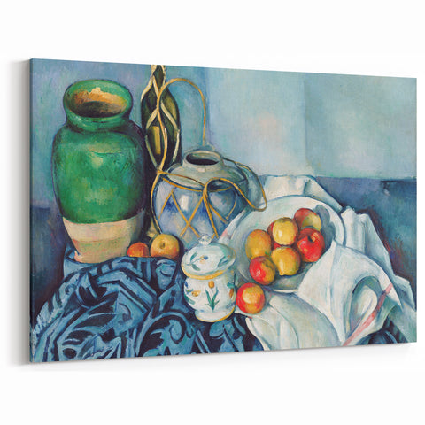 Paul Cézanne Still Life - Apples and Vase Impressionist Wall Art