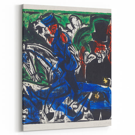 Abstract Expressionist Wall Art: Dynamic Color Burst