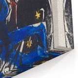 Abstract Expressionist Wall Art: Dynamic Color Burst