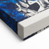 Abstract Expressionist Wall Art: Dynamic Color Burst