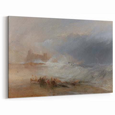Romanticism Art: Northumberland Coastline and Shipwreck Drama