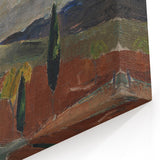 Classic Romantic Paintings: Cemetery Road in Toledo Landscape