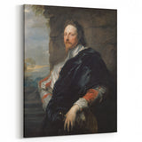 Baroque Art Portrait - Classic Historical Print of Noble Elegance
