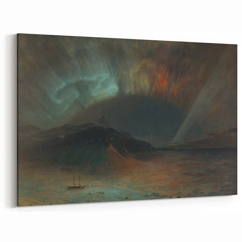 Famous Romantic Era Art: Aurora Borealis by Frederic Edwin Church