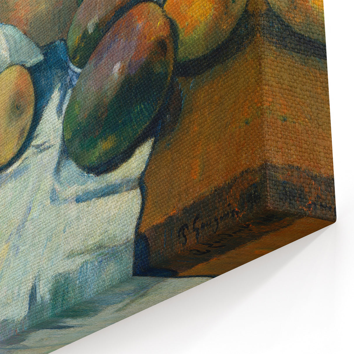 Impressionist Still Life - Teapot and Fruit Wall Art Print