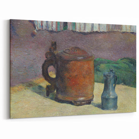 Impressionist Landscape - River and Mountains Wall Art Print