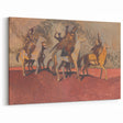 Expressionist Art - Riders on Horses Abstract Expressionism Wall Art