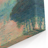 Impressionist Cityscape - Vibrant Street and Buildings Wall Art Print