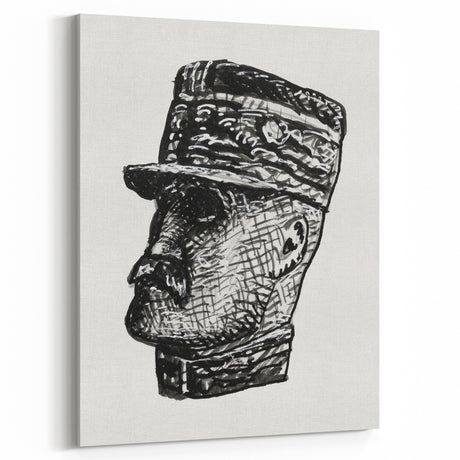 Expressionist Art - Portrait of Ferdinand Foch Abstract Wall Art