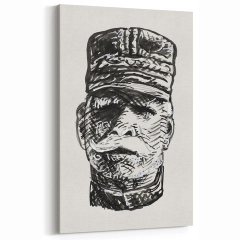 Expressionist Art - Portrait of General Joffre Abstract Wall Art