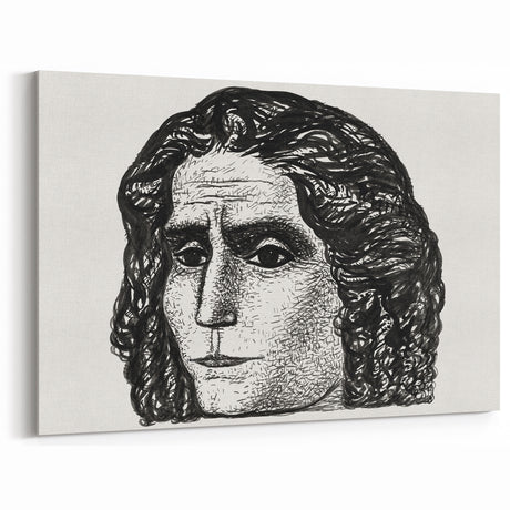 Expressionist Art - Portrait of Jean Jaurès Abstract Wall Art