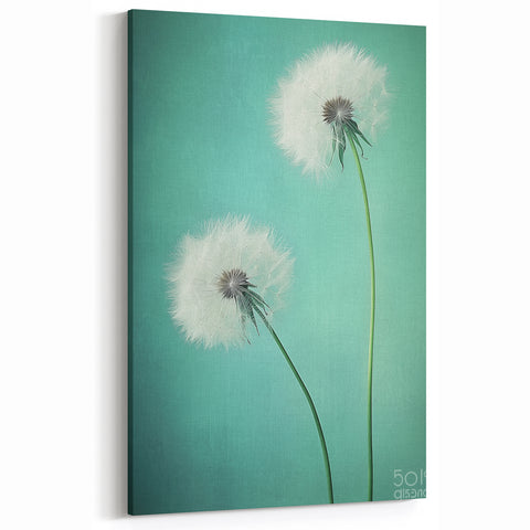 Elegant Dandelion Art - Minimalist Botanical Wall Decor Canvas