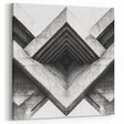 Abstract Concrete Geometry Art - Monochrome Architectural Wall Decor