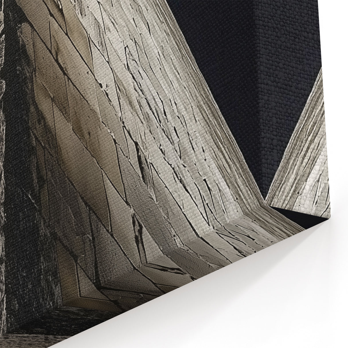 Triangular Stone Architecture - Modern Minimalist Wall Art Decor