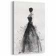 Modern Figurative Abstract Art - Elegant Black Dress