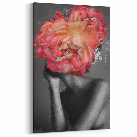 Contemporary Figurative Wall Art - Woman in Black Hat