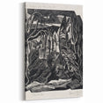 Modern Wall Art: Winter Scene - Monochrome Abstract Nature Print