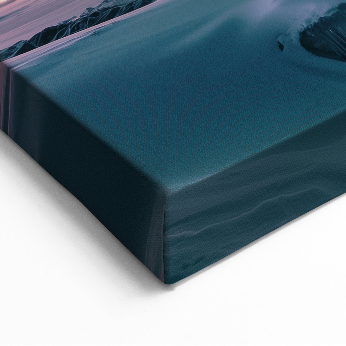 Pastoral Wall Art - Northern Lights Over Snowy Countryside Scene