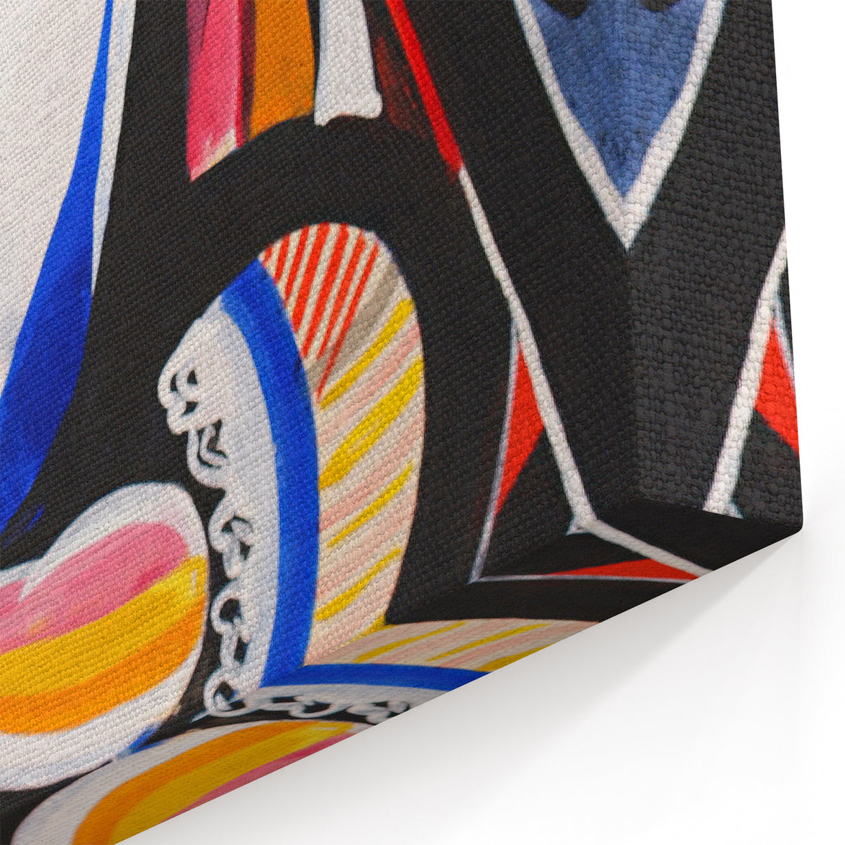 Modern Wall Art: Child in Rocker - Vibrant Abstract Portrait Print