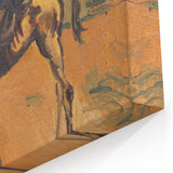 Modern Wall Art: Don Quixote - Timeless Abstract Equestrian Print