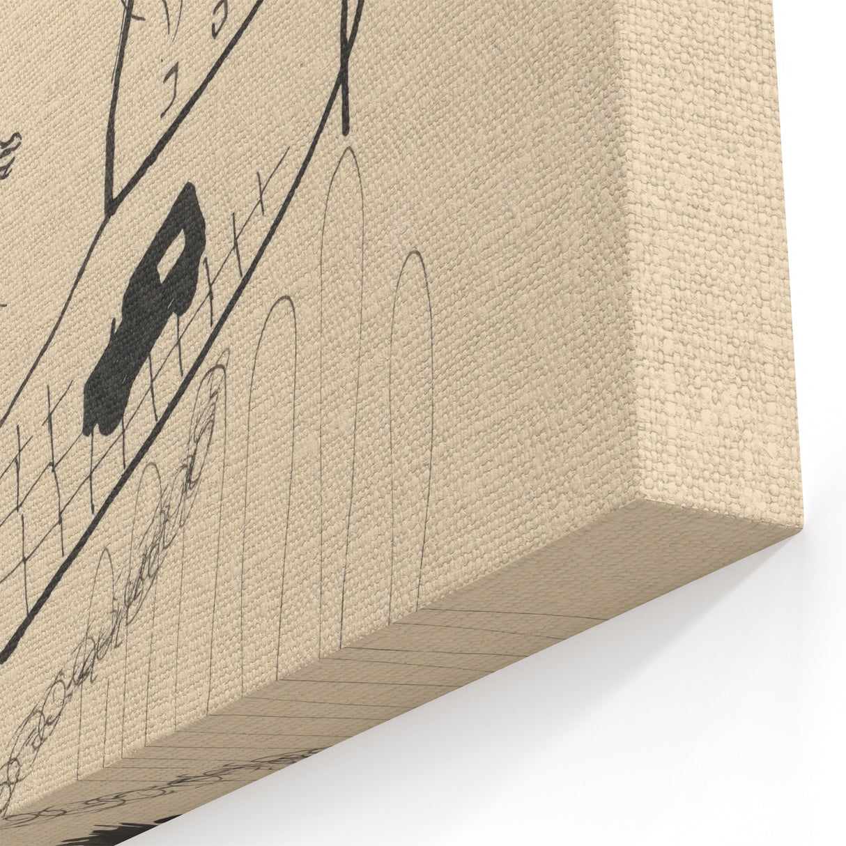 Modern Wall Art: Couple - Minimalist Abstract Line Drawing Print