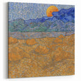Van Gogh Canvas Prints - Sunset Over Wheat Fields