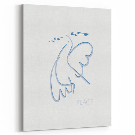Modern Wall Art – Abstract Minimalist Design on Stretched Canvas