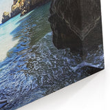 Ocean View Through Coastal Cave - Scenic Cave Wall Art