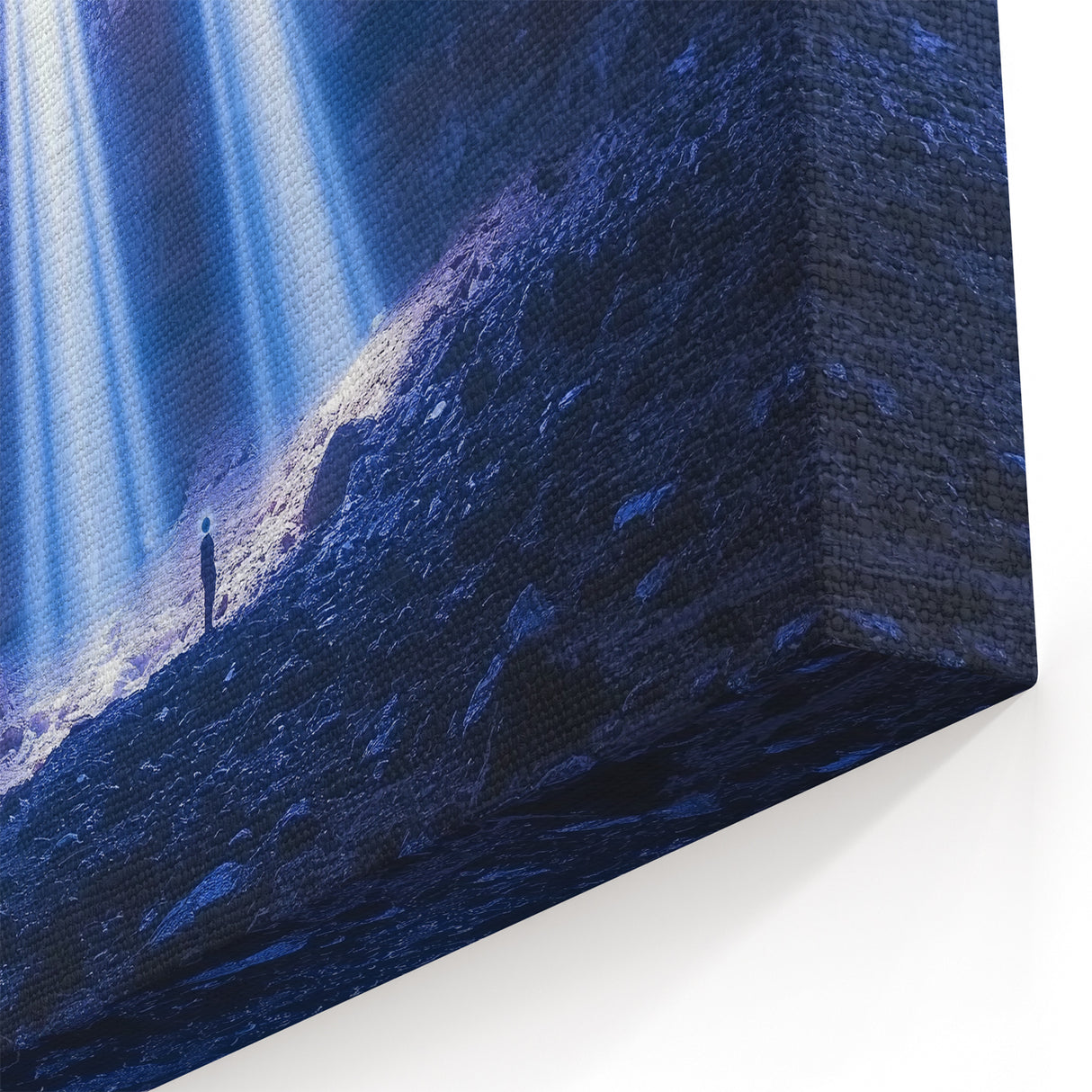 Cave Photography Prints - Ethereal Light Beams in Underground Cavern