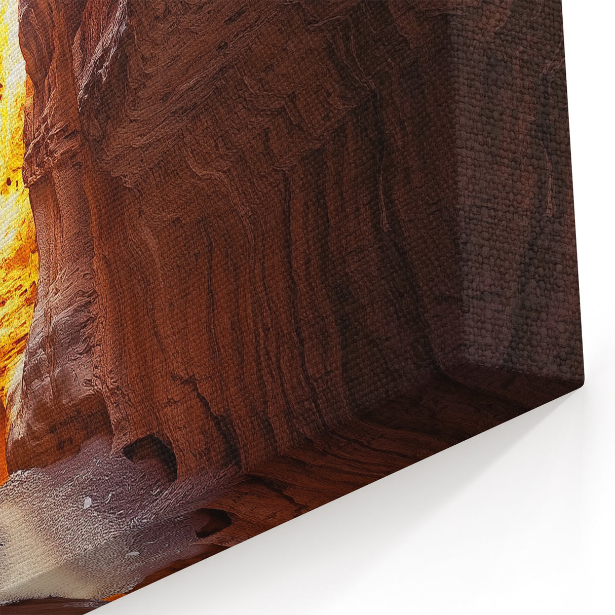 Scenic Cave Art Prints - Sunlit Canyon Path Wall Art
