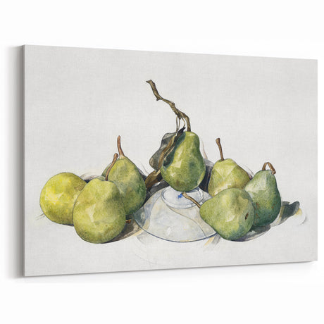 Modern Wall Art - Green Pears Still Life by Charles Demuth