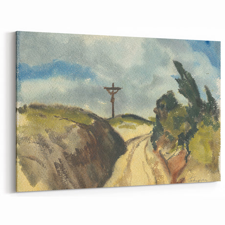 Modern Wall Art - Deep Road Scenic Landscape by Zolo Palugyay