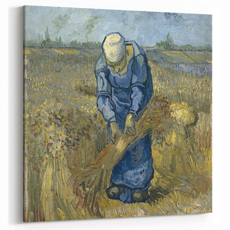 Vincent van Gogh Wall Art - Woman in the Wheatfield