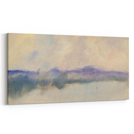 Modern Wall Art - Fog Over a Pond by Zolo Palugyay