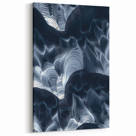 Cave Photography Prints - Abstract Black and White Cave Textures
