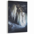 Natural Cave Pictures - Stunning Ice Stalactite Wall Art