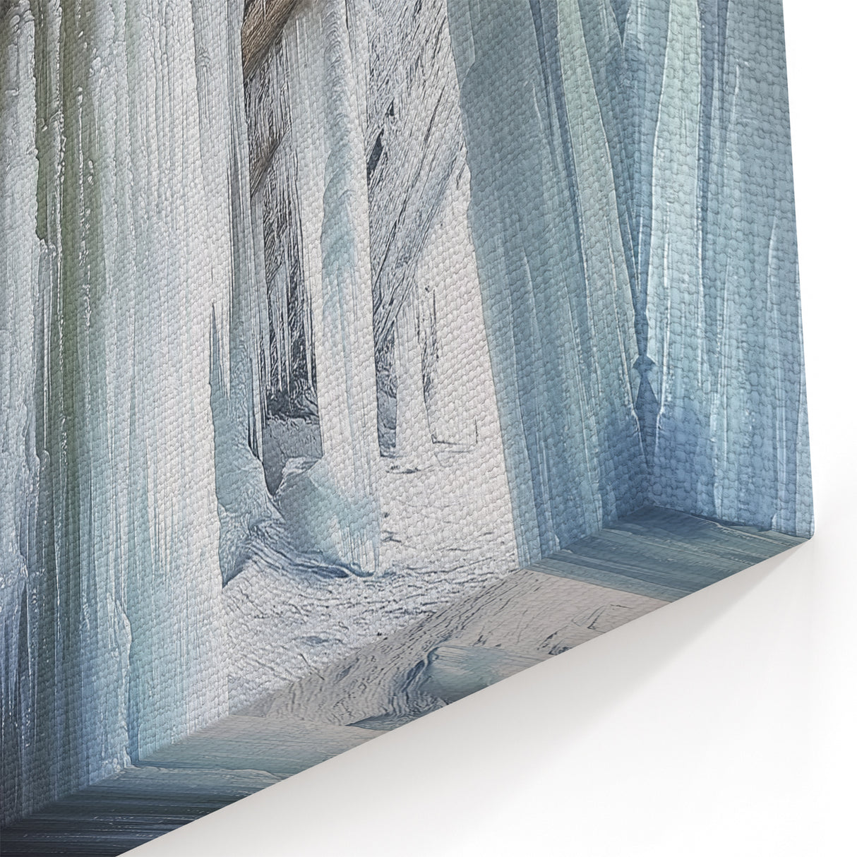 Natural Cave Pictures - Stunning Ice Stalactite Wall Art