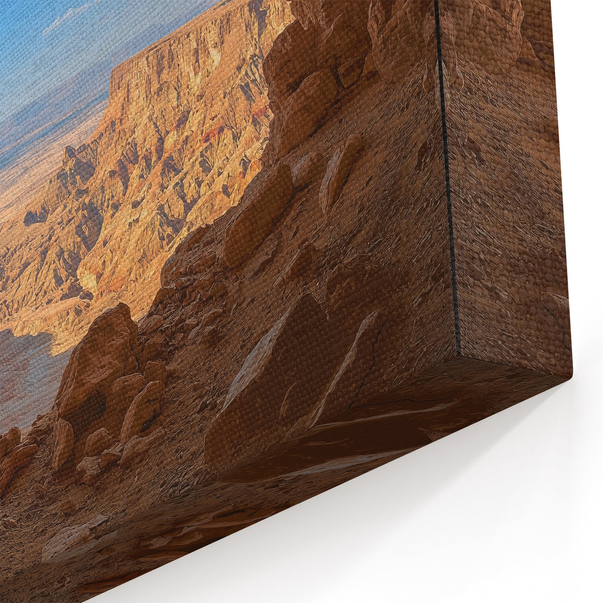 Cave Wall Art - Desert Canyon View through Natural Arch