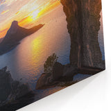 Scenic Cave Art Prints - Rock Climber Sunset Adventure Wall Art