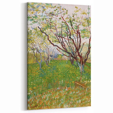 Vincent van Gogh Wall Art - Vibrant Spring Orchard Canvas Prints