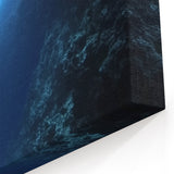 Underwater Cave Photos - Diver in Heart-Shaped Blue Abyss Wall Art